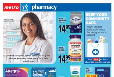 Metro (ON) Pharmacy Flyer August 21 to September 17