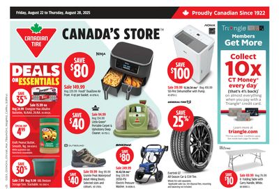 Canadian Tire (West) Flyer August 22 to 28