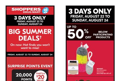 Shoppers Drug Mart (Atlantic) Flyer August 22 to 28