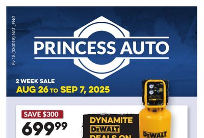 Princess Auto Flyer August 26 to September 7
