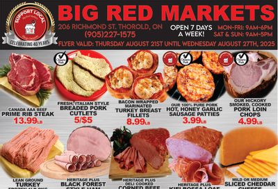Big Red Markets Flyer August 21 to 27