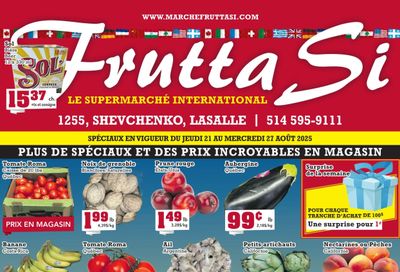 Frutta Si Flyer August 21 to 27