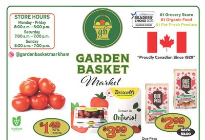 The Garden Basket Flyer August 21 to 27