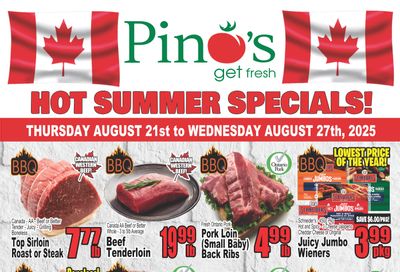 Pino's Flyer August 21 to 27