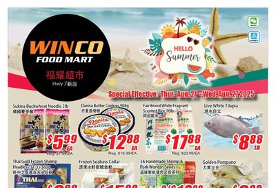 WinCo Food Mart (HWY 7) Flyer August 21 to 27