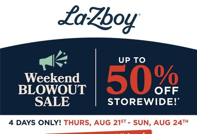 La-Z-Boy (GTA) Flyer August 21 to 24