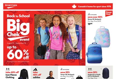 Sport Chek Flyer August 21 to September 19 Sport Chek Flyer August 21 to September 19