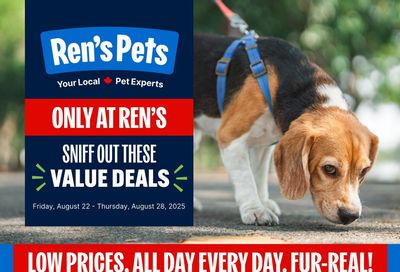 Ren's Pets Flyer August 22 to 28