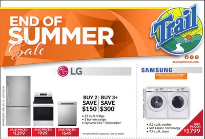Trail Appliances (AB & SK) Flyer August 21 to 24
