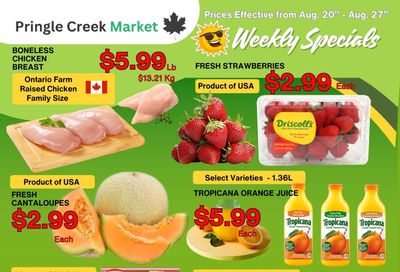 Pringle Creek Market Flyer August 20 to 27