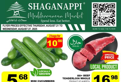 Shaganappi Mediterranean Market Flyer August 21 to 27