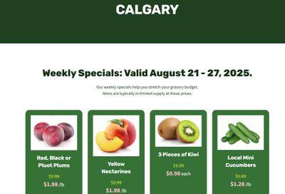 H&W Produce Flyer August 21 to 27