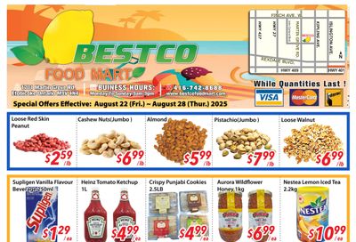 BestCo Food Mart (Etobicoke) Flyer August 22 to 28