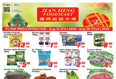 Jian Hing Foodmart (Scarborough) Flyer August 22 to 28