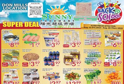Sunny Foodmart (Don Mills) Flyer August 22 to 28 Sunny Foodmart (Don Mills) Flyer August 22 to 28