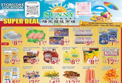 Sunny Foodmart (Etobicoke) Flyer August 22 to 28