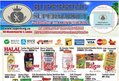 Superking Supermarket (London) Flyer August 22 to 28