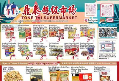 Tone Tai Supermarket Flyer August 22 to 28