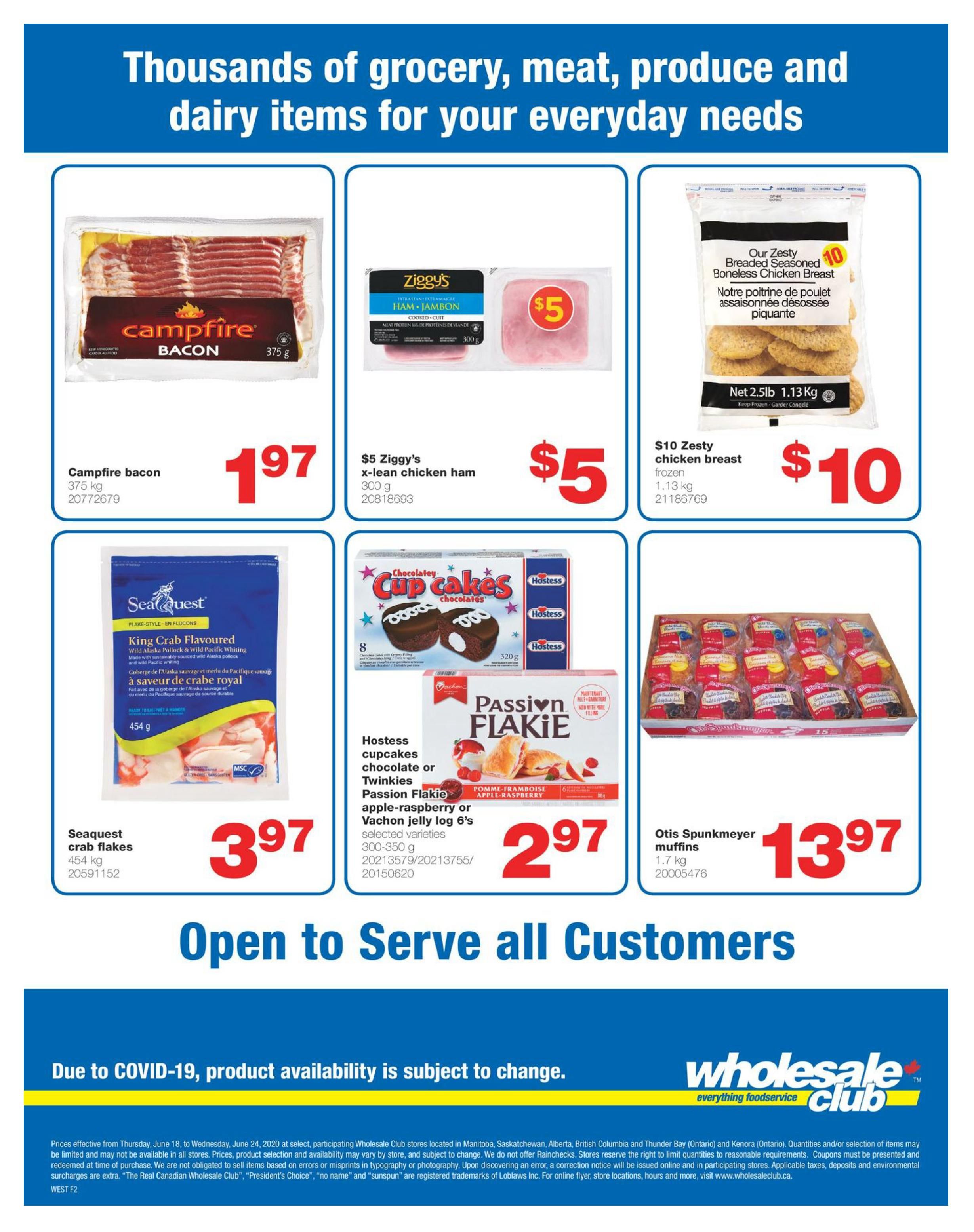 Wholesale Club (West) Flyer June 18 to 24