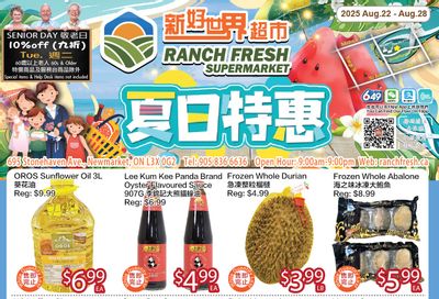 Ranch Fresh Supermarket Flyer August 22 to 28 Ranch Fresh Supermarket Flyer August 22 to 28