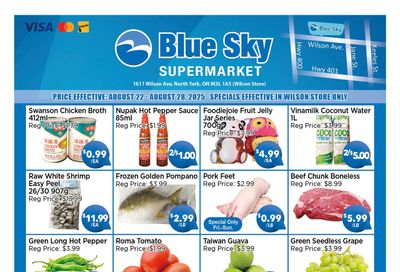 Blue Sky Supermarket (North York) Flyer August 22 to 28