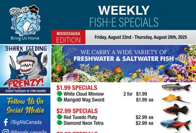 Big Al's (Mississauga) Weekly Specials August 22 to 28