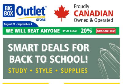 Big Box Outlet Store Flyer August 21 to September 3