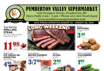 Pemberton Valley Supermarket Flyer August 24 to 30