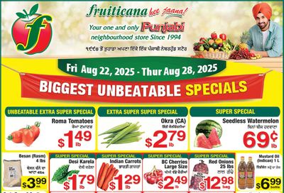 Fruiticana (Chestermere) Flyer August 22 to 28