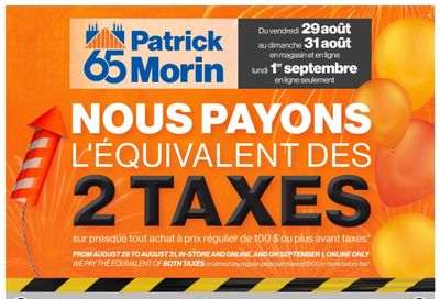 Patrick Morin Flyer August 28 to September 3