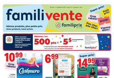 Familiprix Sante Flyer August 28 to September 3