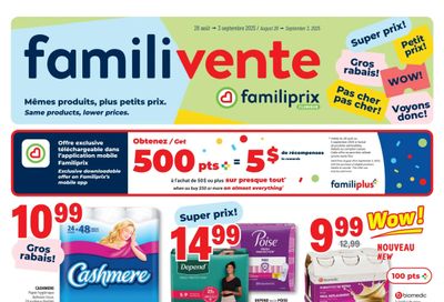 Familiprix Clinique Flyer August 28 to September 3