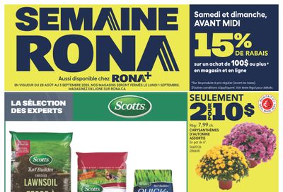 Rona & Rona+ (QC) Flyer August 28 to September 3