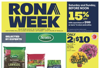 Rona & Rona+ (Atlantic) Flyer August 28 to September 3