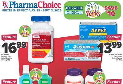 PharmaChoice Health Centre Flyer August 28 to September 3