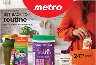 Metro (ON) Pharmacy Flyer August 28 to September 10