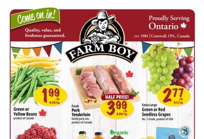 Farm Boy Flyer August 28 to September 3