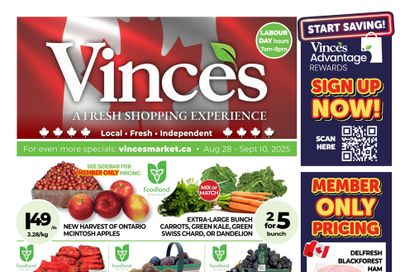 Vince's Market Flyer August 28 to September 10 Vince's Market Flyer August 28 to September 10