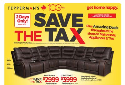 Tepperman's Flyer August 28 to September 3