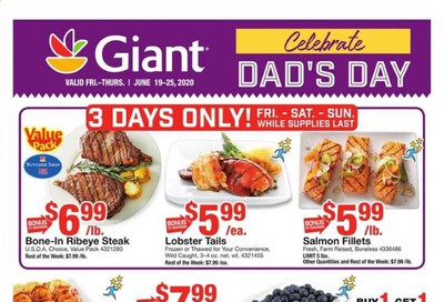 Giant Food Weekly Ad & Flyer June 19 to 25