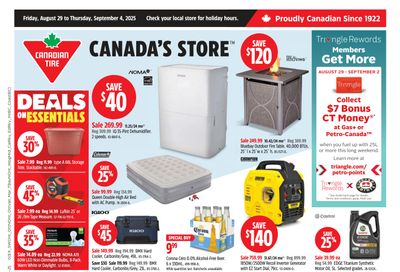Canadian Tire (ON) Flyer August 29 to September 4