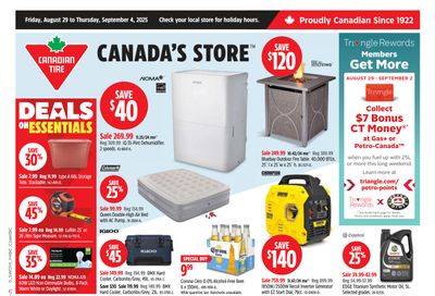 Canadian Tire (West) Flyer August 29 to September 4