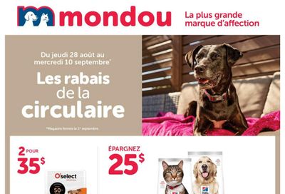 Mondou Flyer August 28 to September 10