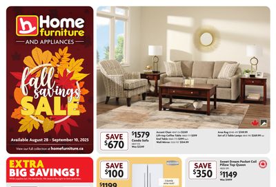 Home Furniture (BC) Flyer August 28 to September 10 Home Furniture (BC) Flyer August 28 to September 10