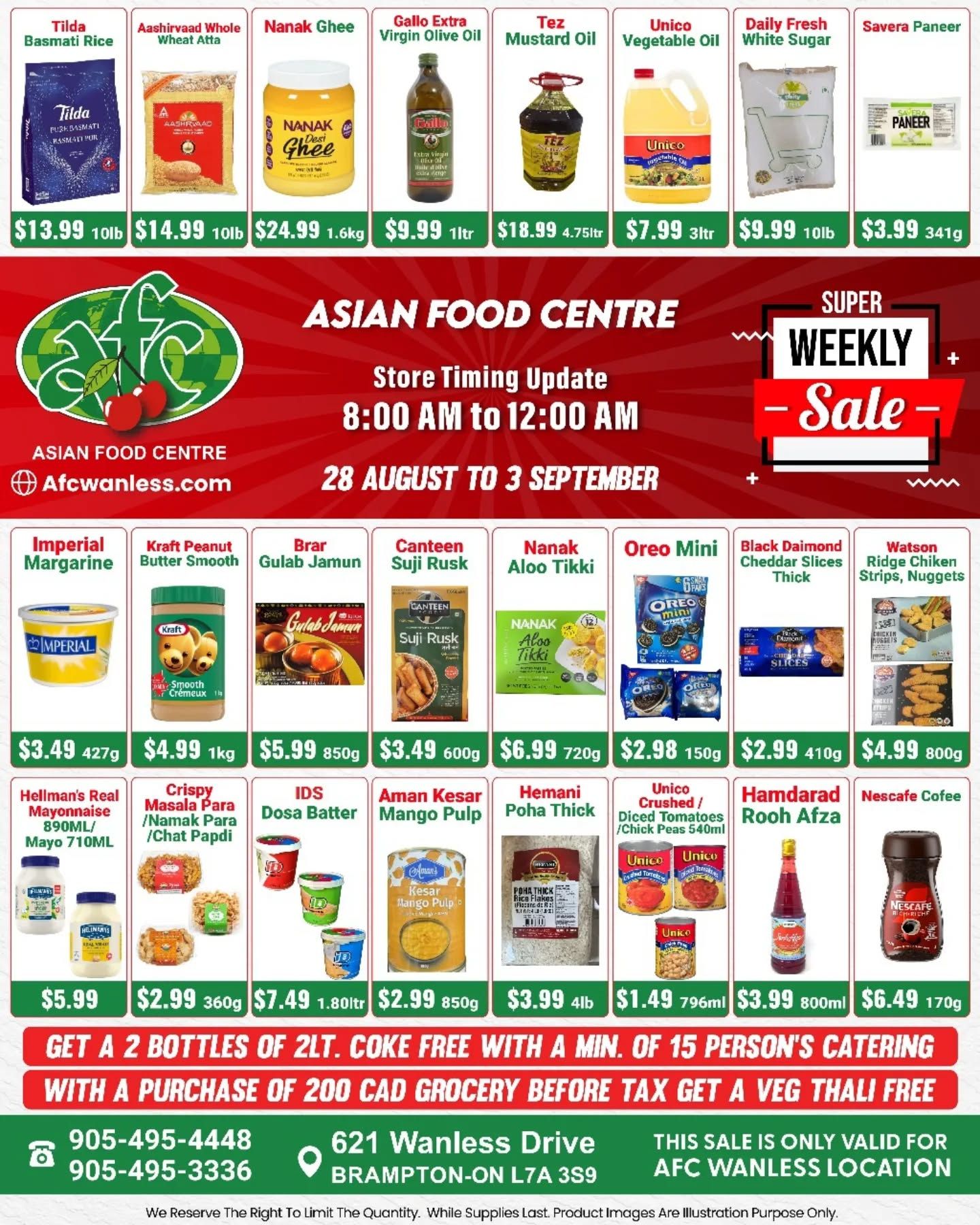 Asian Food Centre (Wanless Dr.) Flyer August 28 to September 3
