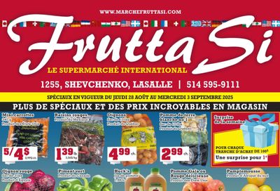 Frutta Si Flyer August 28 to September 3