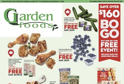 Garden Foods Flyer August 28 to September 3