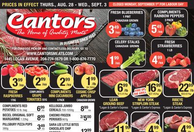 Cantor's Meats Flyer August 28 to September 3 Cantor's Meats Flyer August 28 to September 3