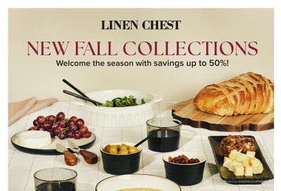 Linen Chest Flyer August 27 to September 21