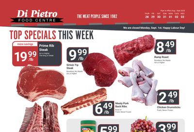 Di Pietro Food Centre Flyer August 28 to September 3